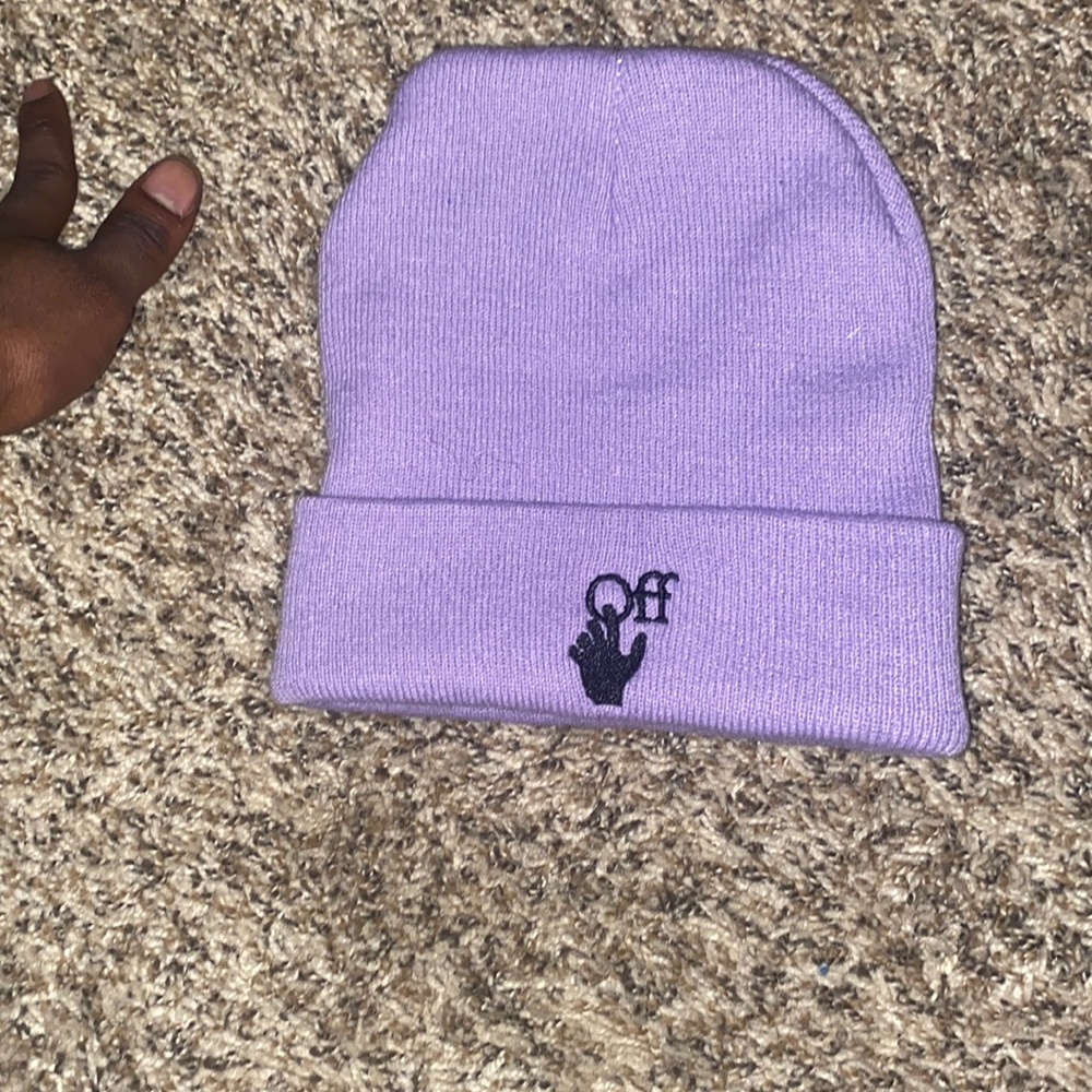 Off white beanie